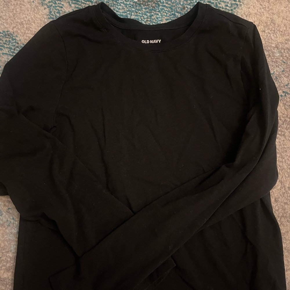 Old Navy Black Long Sleeve Shirt